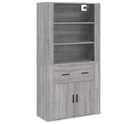 (grey sonoma) vidaXL Highboard Engineered Wood Sideboard Storage Cupboard Multi Colours