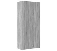 Highboard Grey Sonoma 80x42.5x185 cm Engineered Wood