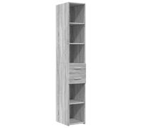 vidaXL Highboard Grey Sonoma 30x42.5x185 cm Engineered Wood, Grey