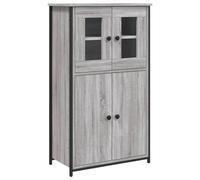 (grey sonoma) vidaXL Highboard Sideboard Storage Cabinet Home Side Cabinet Engineered Wood