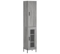 (grey sonoma) vidaXL Highboard Sideboard Tall Storage Cabinet Side Cabinet Engineered Wood