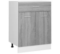vidaXL Drawer Bottom Cabinet Grey Sonoma 60x46x81.5 cm Engineered Wood UK GF0