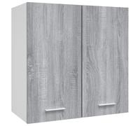 vidaXL Hanging Cabinet Grey Sonoma Engineered Wood, Grey