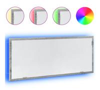 (grey sonoma) vidaXL LED Bathroom Mirror Washroom Mirror Wall Mounted Mirror Engineered Wood
