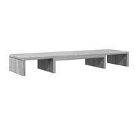 (grey sonoma) vidaXL Monitor Stand Riser Adjustable Display Computer Stand Engineered Wood