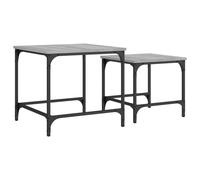 (grey sonoma) vidaXL Nesting Coffee Tables Hallway Table Nesting Table 2 pcs Engineered Wood
