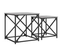 (grey sonoma) vidaXL Nesting Coffee Tables Nesting Table Side Table 2 pcs Engineered Wood