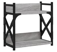 (Grey sonoma) vidaXL Printer Stand Office Printer Table 2-Tier Grey Sonoma Engineered Wood