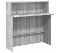 vidaXL Reception Desk Grey Sonoma 100x50x103.5 cm Engineered Wood