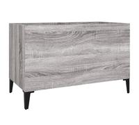 vidaXL Record Cabinet Grey Sonoma 74.5X38X48 Cm Engineered Wood, Grey
