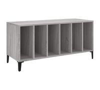 (grey sonoma) vidaXL Record Cabinet Record Player Stand Sideboard Multi Colours Engineered Wood