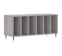 (grey sonoma) vidaXL Record Cabinet Record Storage Cabinet High Gloss White Engineered Wood