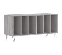 (grey sonoma) vidaXL Record Cabinet Record Storage Cabinet Sideboard White Engineered Wood