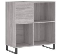 vidaXL Record Cabinet Grey Sonoma 84.5X38X89 Cm Engineered Wood, Grey
