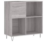 (grey sonoma) vidaXL Record Cabinet Record Storage Cabinet Sideboard White Engineered Wood