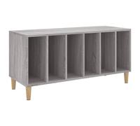 vidaXL Record Cabinet Grey Sonoma 100X38X48 Cm Engineered Wood, Grey