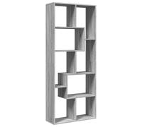 (grey sonoma) vidaXL Room Divider Bookcase Shelf Bookshelf Engineered Wood