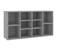 (grey sonoma) vidaXL Shoe Bench Engineered Wood Shoe Cabinet Organiser Shelf Multi Colours