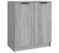 vidaXL Shoe Cabinet Grey Sonoma 59x35x70 cm Engineered Wood UK HOT
