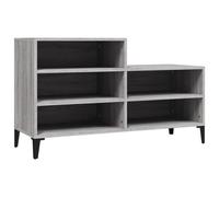 vidaXL Shoe Cabinet Grey Sonoma 102x36x60 cm Engineered Wood UK