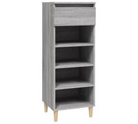 vidaXL Shoe Cabinet Grey Sonoma 40x36x105 cm Engineered Wood
