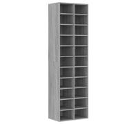 Vidaxl Shoe Cabinet Grey Sonoma 54X34X183 Cm Engineered Wood