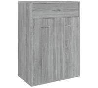 Vidaxl Shoe Cabinet Grey Sonoma 60X35X84 Cm Engineered Wood