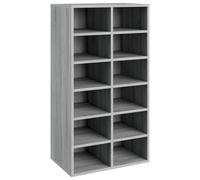 Vidaxl Shoe Rack Grey Sonoma 54X34X100.5 Cm Engineered Wood