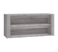 vidaXL Shoe Rack Grey Sonoma 100x35x45 cm Engineered Wood