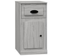 Side Cabinet Compact Grey Sonoma 40x50x75 cm Eco Engineered Wood 1 Drawer 1 Door