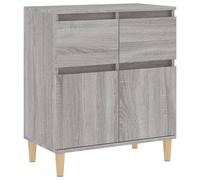 (grey sonoma) vidaXL Sideboard Cabinet Cupboard Highboard Home Organiser Engineered Wood