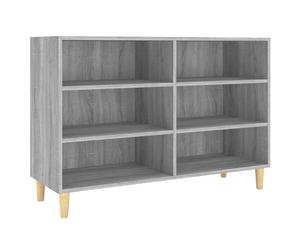 (grey sonoma) vidaXL Sideboard Chipboard Home Side Magazine Storage Cabinet Multi Colours