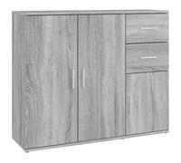 (grey sonoma) vidaXL Sideboard 91x29.5x75 cm Engineered Wood Storage Cabinet Multi Colours
