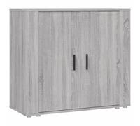 (Grey sonoma) vidaXL Sideboard Side Cabinet Storage Cupboard Home Organiser Engineered Wood