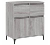 (grey sonoma) vidaXL Sideboard Storage Cabinet Cupboard Highboard for Home Engineered Wood
