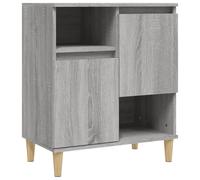 (grey sonoma) vidaXL Sideboard Storage Cabinet Cupboard Highboard for Home Engineered Wood