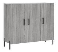 vidaXL Sideboard Grey Sonoma 90x34x80 cm Engineered Wood
