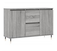 (grey sonoma) vidaXL Sideboard Storage Cabinet Cupboard Side Cabinet White Engineered Wood