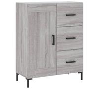 (grey sonoma) vidaXL Sideboard Storage Cabinet Side Cabinet Cupboard White Engineered Wood