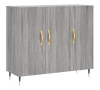 vidaXL Sideboard Grey Sonoma 90x34x80 cm Engineered Wood UK NEW