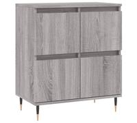 (grey sonoma) vidaXL Sideboard Storage Side Cabinet Cupboard Grey Sonoma Engineered Wood