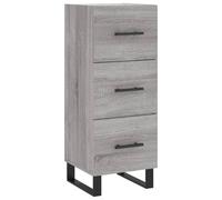 (grey sonoma) vidaXL Sideboard Storage Side Cabinet Cupboard Sonoma Oak Engineered Wood