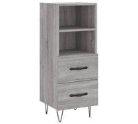 (grey sonoma) vidaXL Sideboard Storage Side Cabinet Cupboard Sonoma Oak Engineered Wood