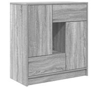 vidaXL Sideboard with Drawers and Doors Grey Sonoma 70.5x34x74.5 cm, Grey