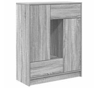 (grey sonoma) vidaXL Sideboard with Drawers and Doors Brown Oak 73x31x90 cm storage cabinet