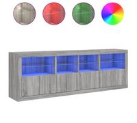 Sideboard with LED Lights Cupboard Highboard Storage Buffet Cabinet vidaXL