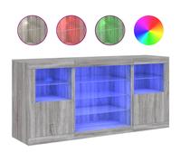 Sideboard with LED Lights Cupboard Highboard Storage Buffet Cabinet vidaXL