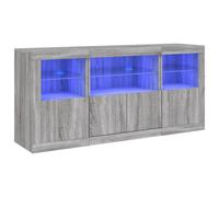 Sideboard with LED Lights Home Cupboard Storage Side Cabinet Highboard vidaXL