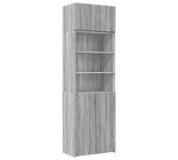 vidaXL Storage Cabinet Grey Sonoma 70x42.5x225 cm Engineered Wood, Grey