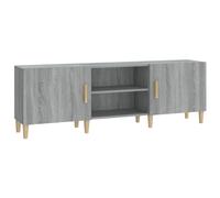 vidaXL TV Cabinet Grey Sonoma 150x30x50 cm Engineered Wood, Grey